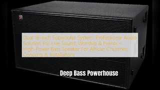 Subwoofer Ganda 18 yang Kuat untuk Siaran Langsung