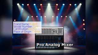 Pro Analog Mixer 14 Saluran Suara Langsung